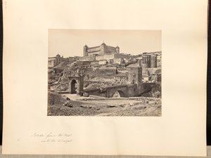 Toledo vanuit het westen, met het Alcazar door Francis Frith