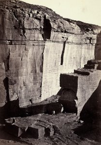 Uitzicht op de siliciumgroeven in Egypte door Francis Frith