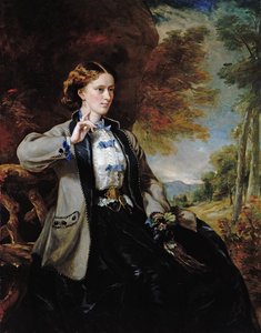 Portret van de Hon. Mrs Meynell-Ingram door Francis Grant