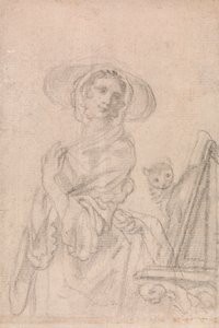 Een Studie voor "Zien -- La Vue" (Een van de Vijf Zintuigen)