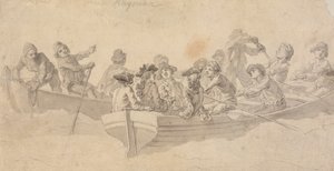 Figuren in Boten door Francis Hayman