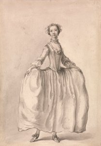Staand Beeld van een Dame door Francis Hayman
