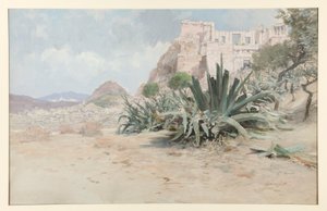De benadering van de Akropolis door Francis Hopkinson Smith