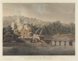 Kasteel Chepstow aan de rivier de Wye