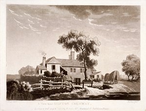 Uitzicht nabij Brixton Causeway, Lambeth, Londen door Francis Jukes