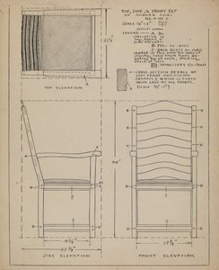 Stoel door Francis Law Durand