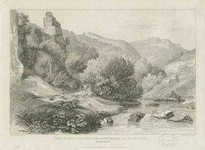 Dovedale - landschap door Francis Legatt Chantrey