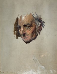 Hoofd van een oude man, 1871 door Francis Montague Holl