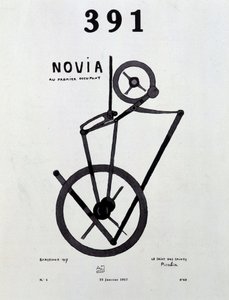 Omslag van het tijdschrift "391" nr. 1 van Picabia (1879-1953), 25/1/1917.