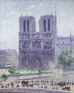Notre Dame in de ochtendzon door Francis Picabia