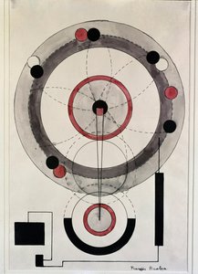 Zonder titel (aquarel) door Francis Picabia
