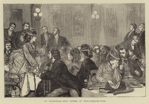 Een Australisch-Vlees Avondmaal in Newcastle-on-Tyne door Francis S. Walker