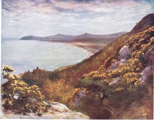 Dublin Bay vanaf Victoria Hill, uit Glimpen op Veel Landen: Ierland gepubliceerd door Adams & Charles, 1909 door Francis S. Walker