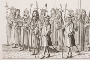 Kroningsprocessie van James II door Francis Sandford