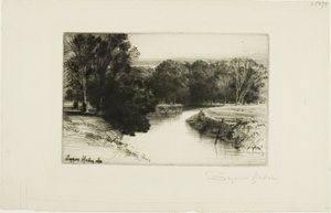 Een zonsondergang in Ierland door Francis Seymour Haden