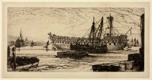 Het Slopen van de Agamemnon, Nr. 1 door Francis Seymour Haden