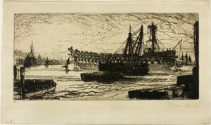 Het uiteenvallen van de Agamemnon, nr. 1 door Francis Seymour Haden