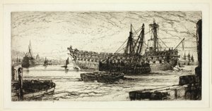 Het Slopen van de Agamemnon, Nr. 1 door Francis Seymour Haden