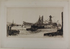 Het uit elkaar halen van de Agamemnon, nr. II door Francis Seymour Haden