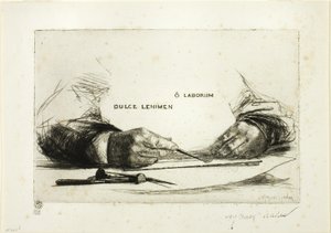 Handen Etching-O Laborum door Francis Seymour Haden