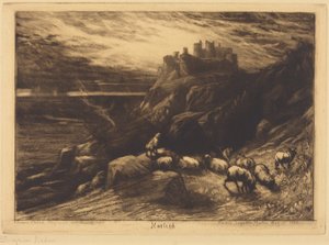 Harlech (Nr. 2) door Francis Seymour Haden