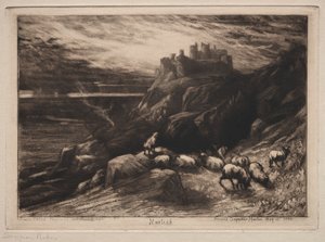 Harlech door Francis Seymour Haden