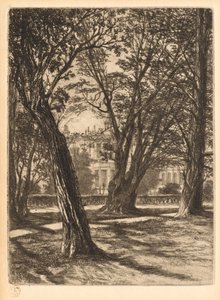 Kensington Gardens, nr. 1 Kleine Plaat, 1859 door Francis Seymour Haden