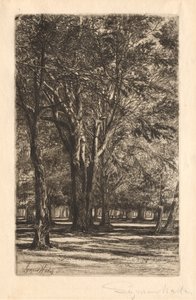 Kensington Tuinen, Nr. 2 (Grote Plaat) door Francis Seymour Haden