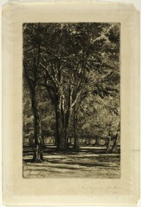 Kensington Gardens, nr. II (grote plaat) door Francis Seymour Haden