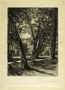 Kensington Gardens, No. I (kleine plaat) door Francis Seymour Haden