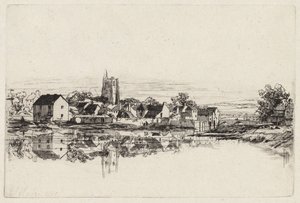 Kidwelly Stad door Francis Seymour Haden