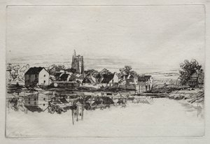 Kidwelly Stad door Francis Seymour Haden