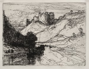 Kilgaren Kasteel door Francis Seymour Haden