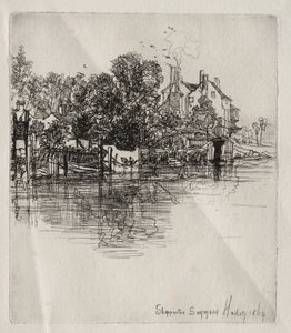 Shepperton, 1864 door Francis Seymour Haden