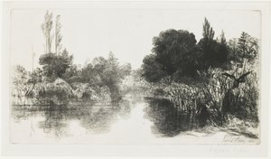 Shere Mill Pond (De grotere plaat), 1860