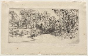 De Kleine Longparish door Francis Seymour Haden