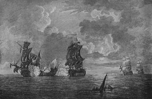 Verovering van de Foudroyant, c1760