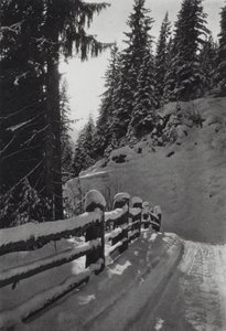 De Alpen: Winterochtend, bij St Anton door Francis Sydney Smythe