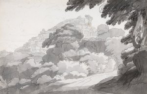 Rocca di Papa door Francis Towne