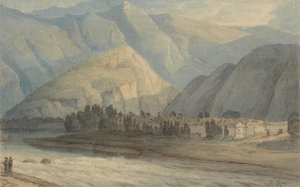 De Grange aan het Hoofd van het Keswick Meer door Francis Towne