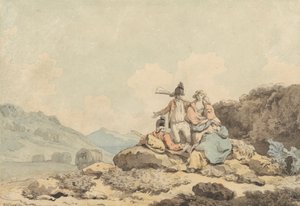 Soldaten en Boerenvrouwen door Francis Wheatley