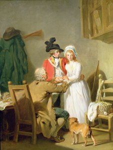 De terugkeer van de soldaat door Francis Wheatley