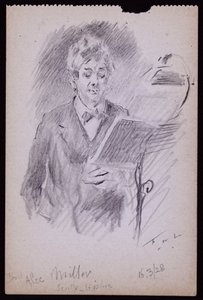 Portret van Alec Miller door Francis Wilfred Lawson