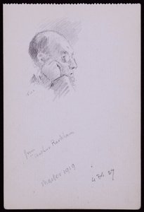 Portret van Arthur Rackham door Francis Wilfred Lawson