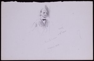 Portret van Arthur Rackham door Francis Wilfred Lawson