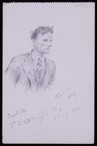 Portret van Dr. DWD Wright