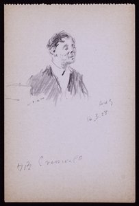 Portret van HB Cresswell door Francis Wilfred Lawson