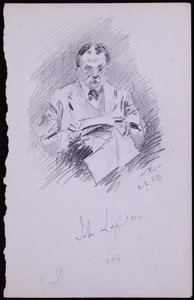 Portret van John Leighton door Francis Wilfred Lawson