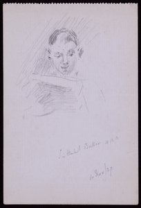 Portret van Sir Herbert ARA Baker door Francis Wilfred Lawson