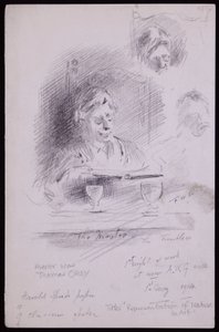 Portret van Thomas Okey door Francis Wilfred Lawson